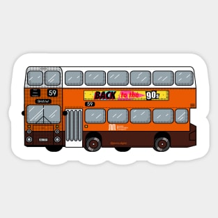 Greater Manchester Transport orange 1980s-1990s bus flux system Sticker